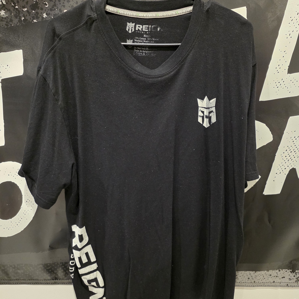 Reign Black Tee with White Accents